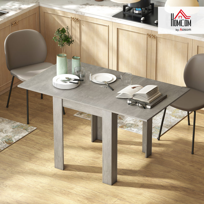 Table de salle à manger extensible 55 ", table de cuisine pour 4 à 6 personnes, gris, Gris