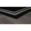 Tapis intérieur / extérieur tissé à plat en jute noir / ivoire Border-1331785616-1331785617