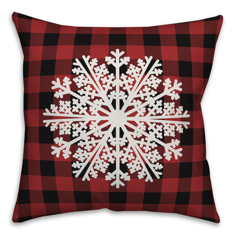 Coussin Snowflake, 16 po x 16 po, Housse de coussin seulement - sans coussin