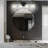 Sinerise Modern Crystal Bathroom Vanity Light With 4-Lights, Black Gold Wall Sconce Lighting For Bathroom Mirror, Restroom, And Powder Room
