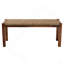 Banc en bois d'acajou naturel Mid-Century