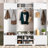 79.1'' Wide Modern Hall Tree With Shoe Storage, 4-In-1 Entryway Bench With 8 Cubbies, 7 Coat Hooks & Adjustable Shelf For Hallway, Living Room, White-833700052