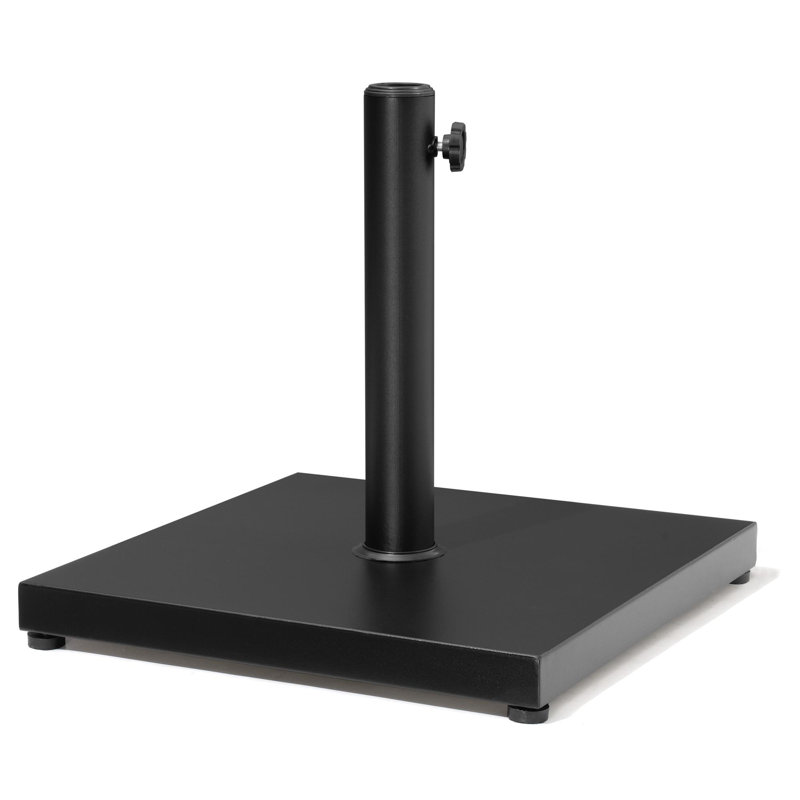 Agosto 55 Lb. Base de parasol autoportante en béton, noir, Noir / 55 lb