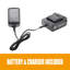  Perceuse sans fil 47PCs 12V Lithium avec 2 piles