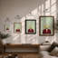 Blossom in Burgundy Eclectic - Framed Print-224167214-224167201