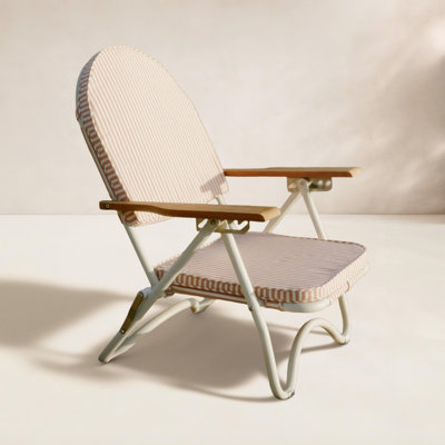 Pam Reclining Beach Chair with Cushion