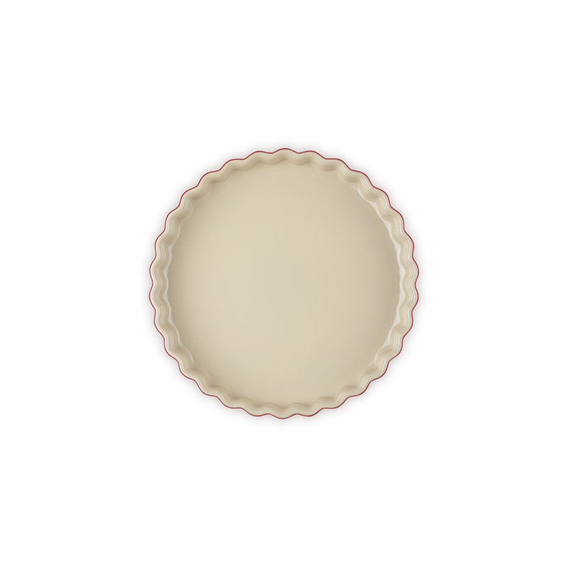 Le Creuset Stoneware Tart Dish, Cerise, 9"