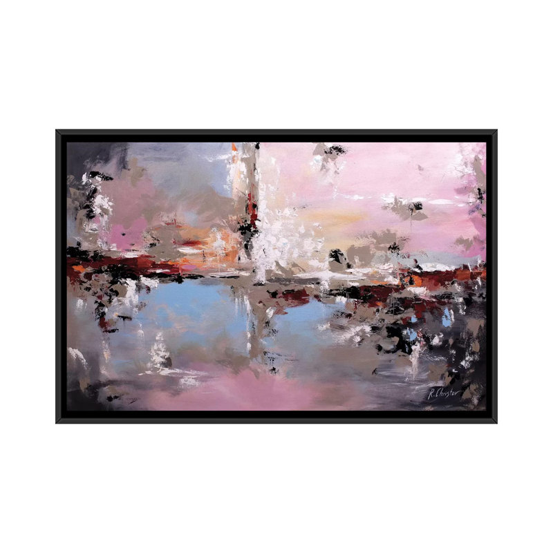 «Balance», reproduction sur toile, H 18 po x l 26 po x P 1,5 po, Toile avec cadre noir, Pas de tapis
