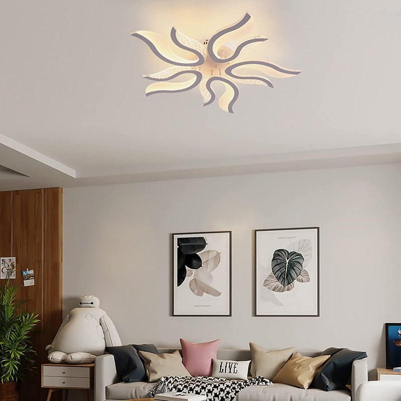 Bobbyjoe Acrylic LED Semi Flush Mount