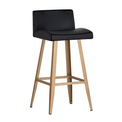 Carothers Upholstered with Metal Frame - Black