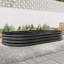 Grand grand pot à fleurs surélevé en métal noir, 88,99 po x 45,59 po x 11,22 po, pour plantes et fleurs, surface rouille, surface de construction stable-1503539472-1503539473