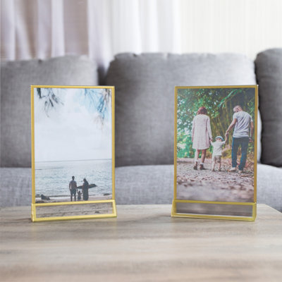 Kyaan Gold Metal Picture Frame - Set of 6