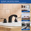 8 po Robinet pour salle de bain à poignée double Waterfall-107659991