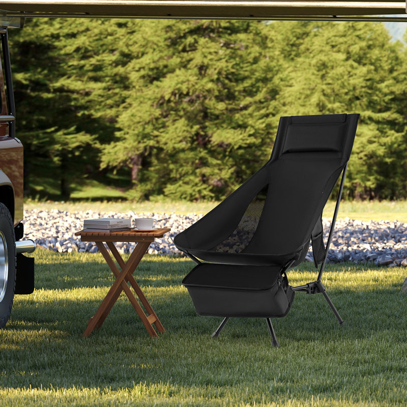  Ultra-Lightweight Camping Chair Portable Lawn Chair w/Triangular Aluminum Frame