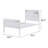 White Full Platform Bed