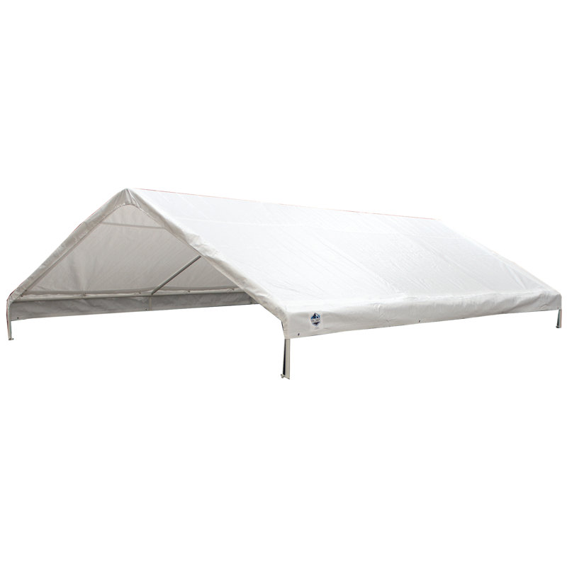 Universal Replacement Drawstring Roof Cover, White, 2"H x 144" W x 240"D