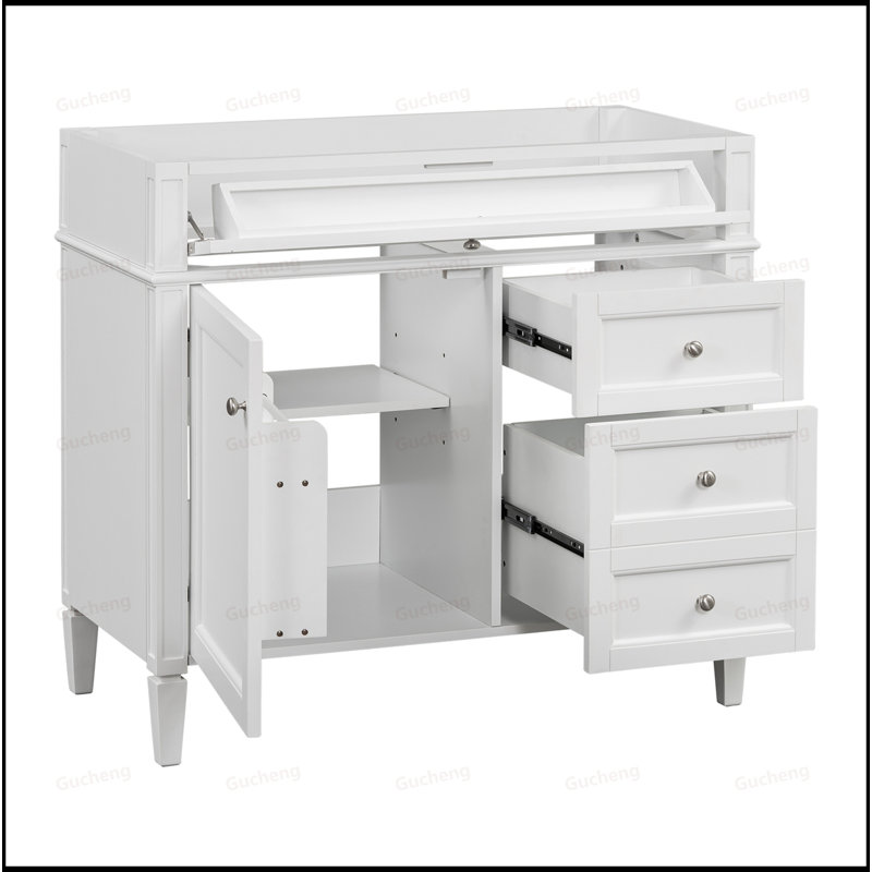 36Inch Bathroom Vanity Cabinet, White