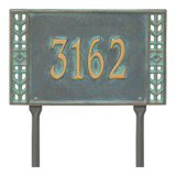 Boston Personalized Standard 1-Line Lawn Address Sign