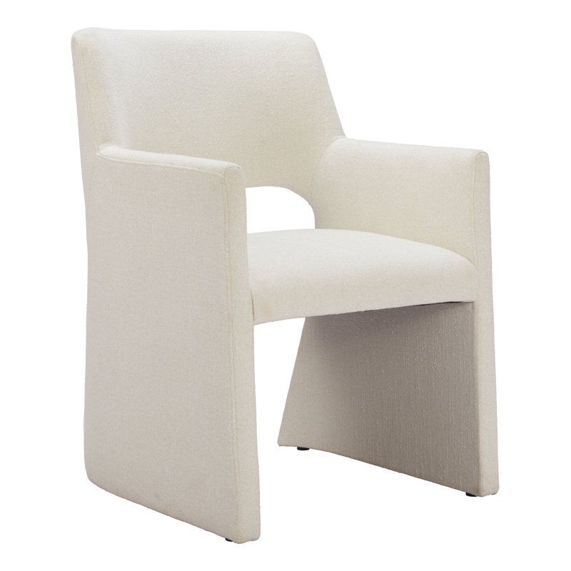 Chaise de salle à manger en polyester à dossier bas Minet