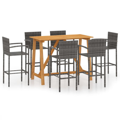 Kristn Rectangular 6 - Person 140Cm Long Bistro Set