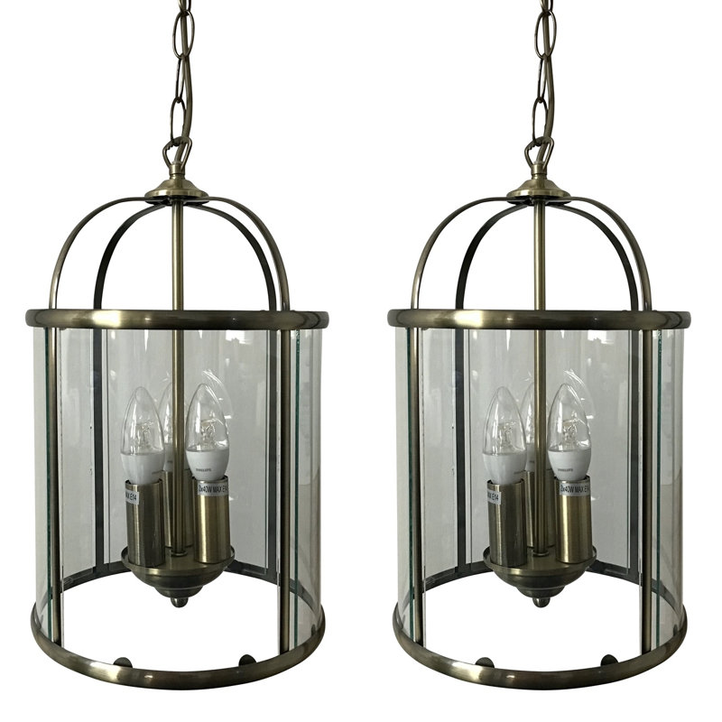 Kalel 3 - Light Lantern Pendant, Antique Brass