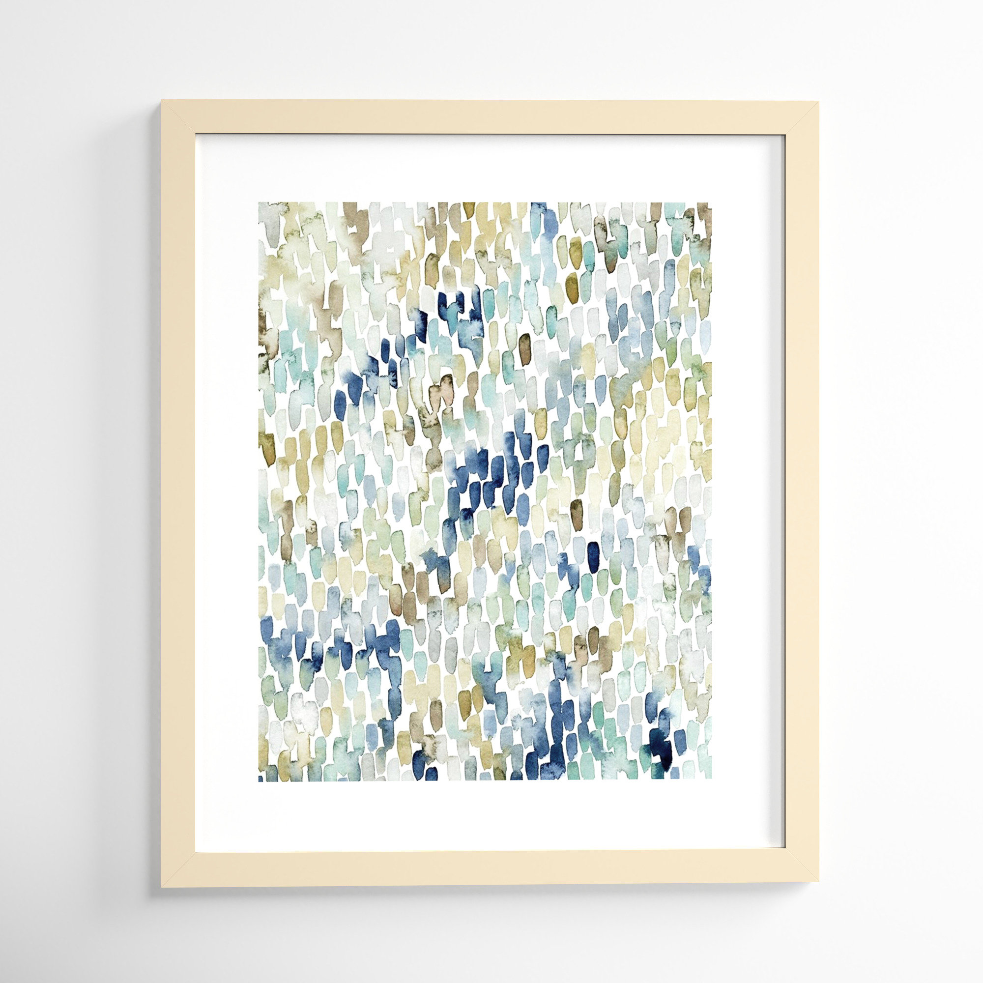 River Wavelets I by Grace Popp, 37" H x 31" W, Natural Framed Paper