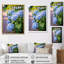 Fleurs bleues d'hortensia - art mural floral-165552893-171902690