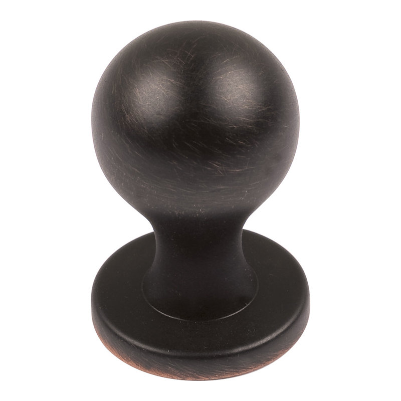 Nipple 3/4" Diameter Round Knob, Venetian Bronze