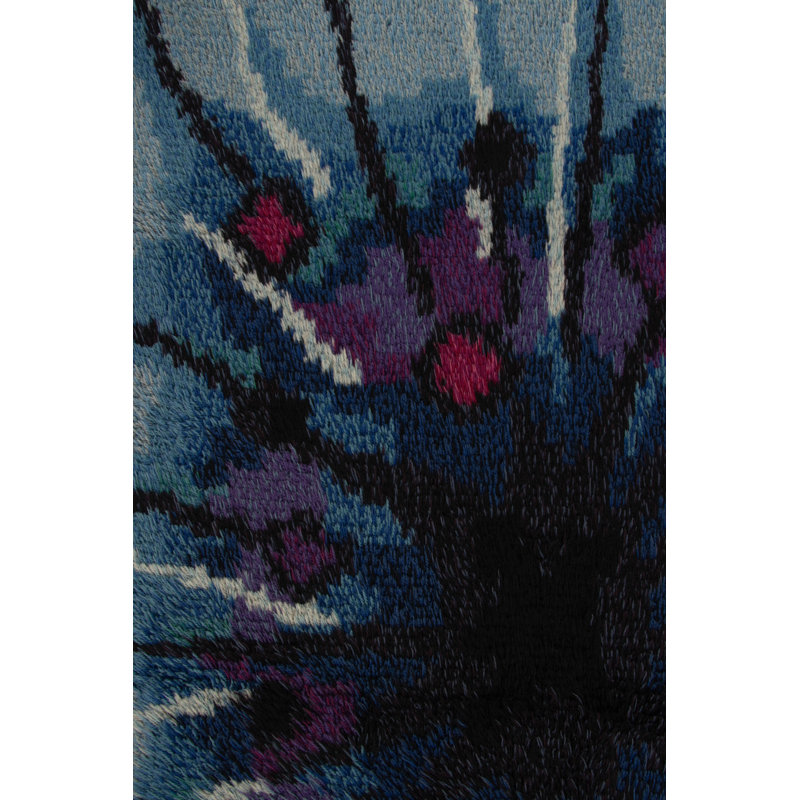 Scandinavian One-of-a-Kind 4'7x6'6 Hand Knotted Area Rug