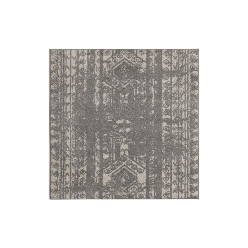 Geometric Indoor Rug, Rectangle 4' x 6'