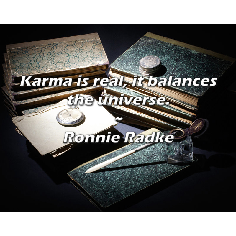 Ronnie Radke Citation: Le karma est réel, il équilibre l’univers.