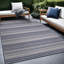 Tapis rayé bleu intérieur / extérieur Waikiki-1499080533
