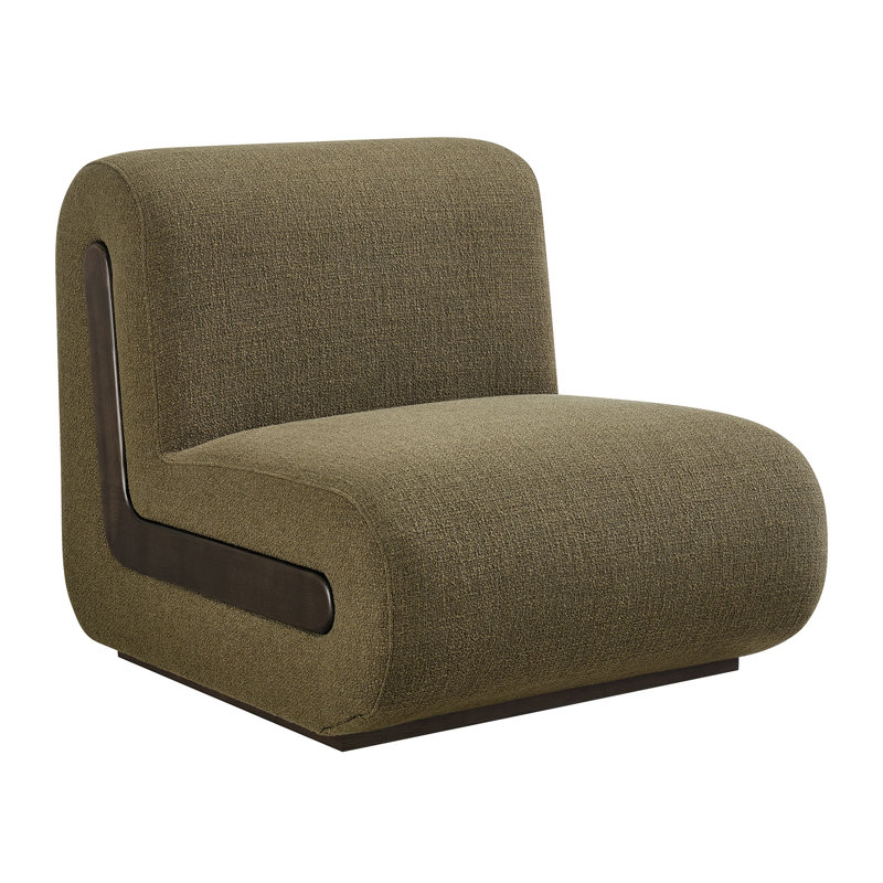 Chaise d'appoint Denby, Olive Linen Blend