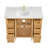 Epworth 48" Single Bath Vanity in Oak Natural Brown with Silk White Quartz Stone Top-888263462
