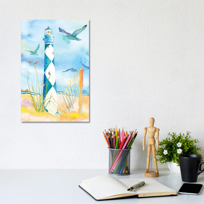 Lighthouse Carolinas II 1 Piece Painting on Canvas