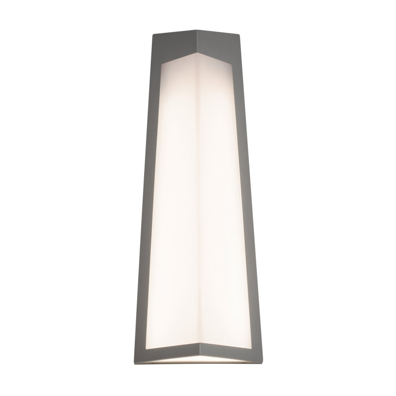 Knute LED Wall Light, Textured Gray, 17.99" H x 6.69" W x 4" D