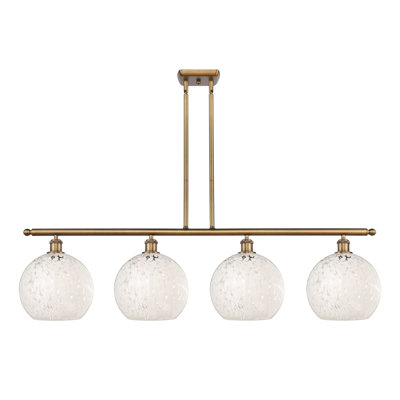 Bertila 4 - Light Steel Dimmable Kitchen Island Globe Chandelier