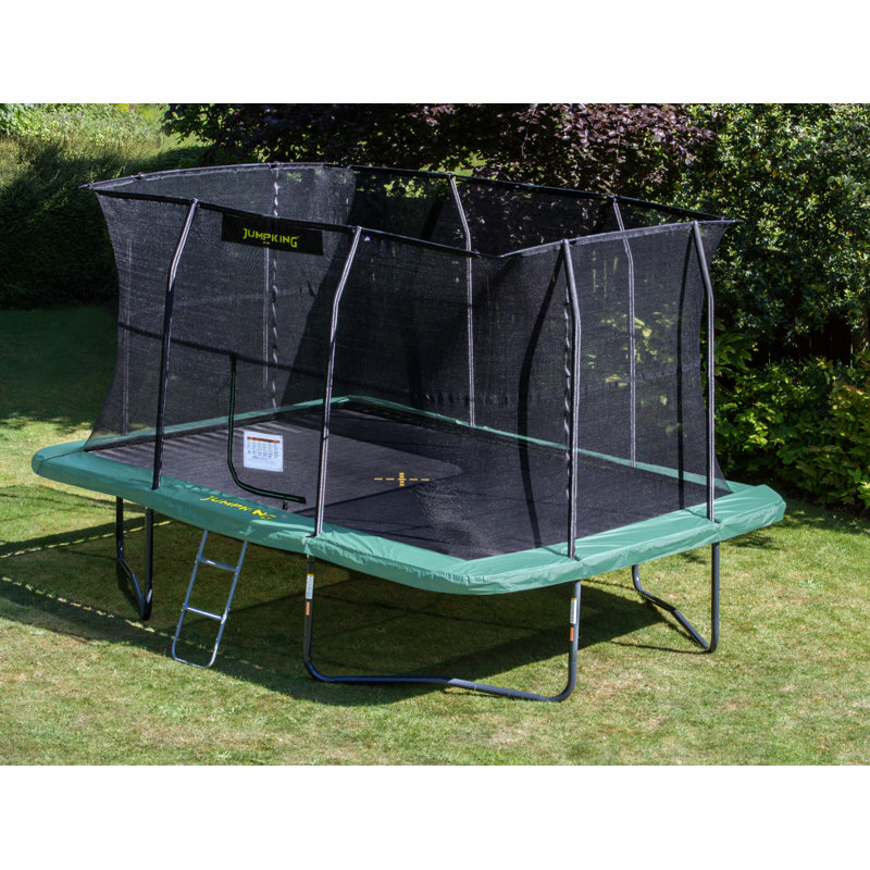 10ft x 14ft Rectangular JumpKing Trampoline with Safety Enclosure