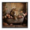 Lion dans une baignoire remplie de cadre photo unique, reproduction sur toile