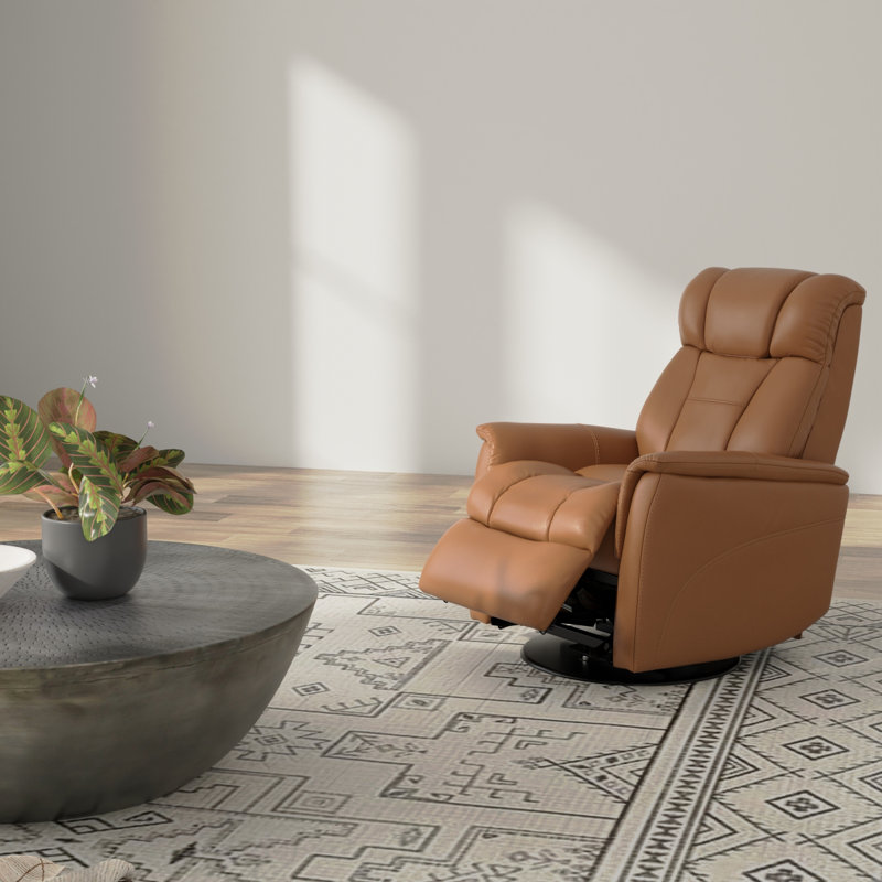 Fauteuil inclinable et oscillant Global Home avec repose-tête et repose-pieds manuel réglable en antilope Oslo