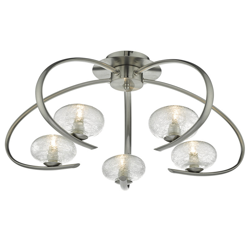 Mcginnis Glass Semi Flush Mount