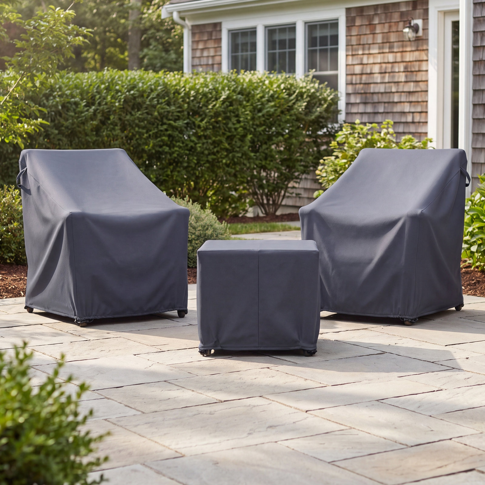 Eucalyptus Rattan Outdoor Conversation Set Cover
