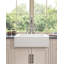 24"L X 19" W Farmhouse/Apron Front White Ceramic Kitchen Sink