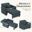 Emma-Leigh 1 Seater Fabric Accent Chairs Bed-1868261475