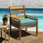 30cm L x 30cm W Solid Wood Interlocking Deck Deck Tile Kit-910376910