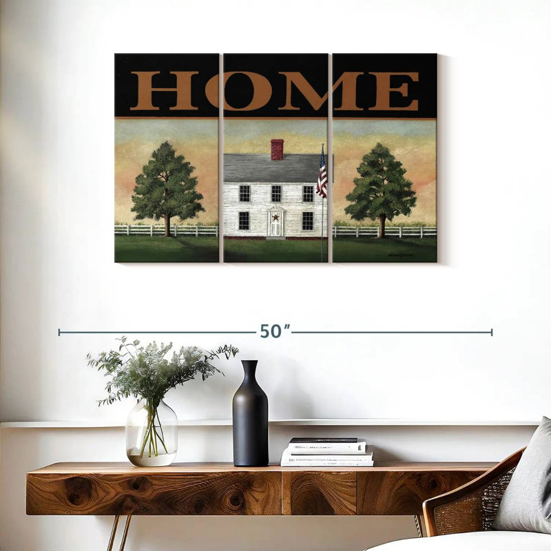 Kema Colonial Home Wall Sign, 24" H x 38" W
