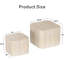 Ensemble de 2 tables basses gigognes modernes à finition travertine-479576069