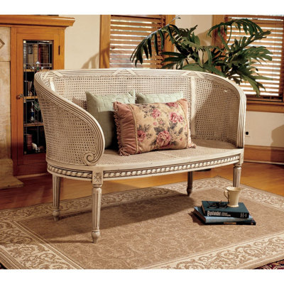 Banc ovale en rotin Hiro