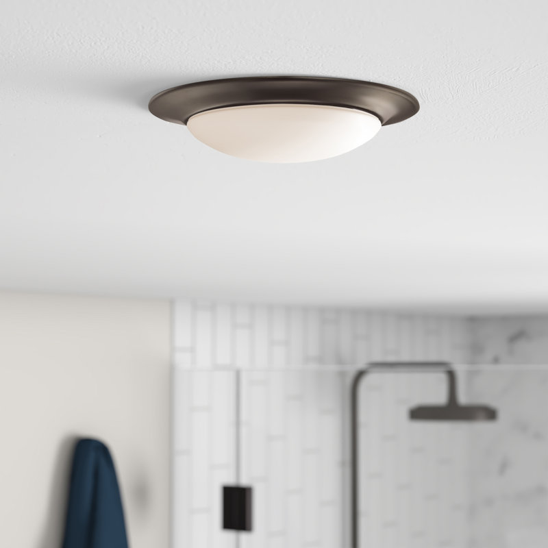 Rosanne Acrylic LED Flush Mount, Rubbed Oil Bronze