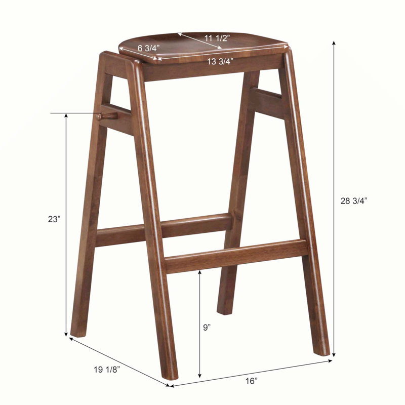 Weidler Counter Stool with Solid Wood Frame